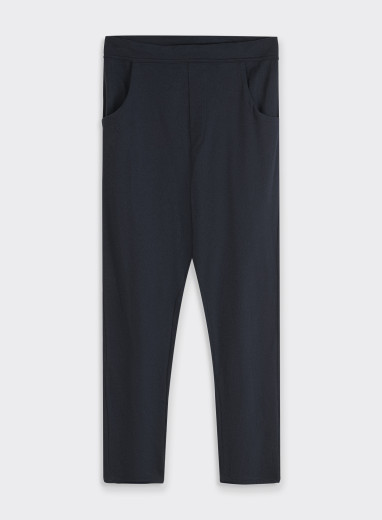 Pantalon Coton/Laine Merinos/Cachemire Marine HOMME