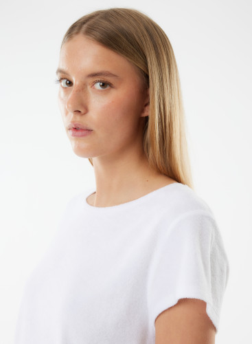 Round neck short sleeves t-shirt in Organic Cotton / Modal