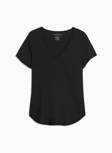 V-neck short sleeves t-shirt in Organic Cotton