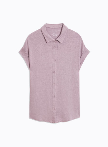 Short sleeves t-shirt in Linen / Elastane