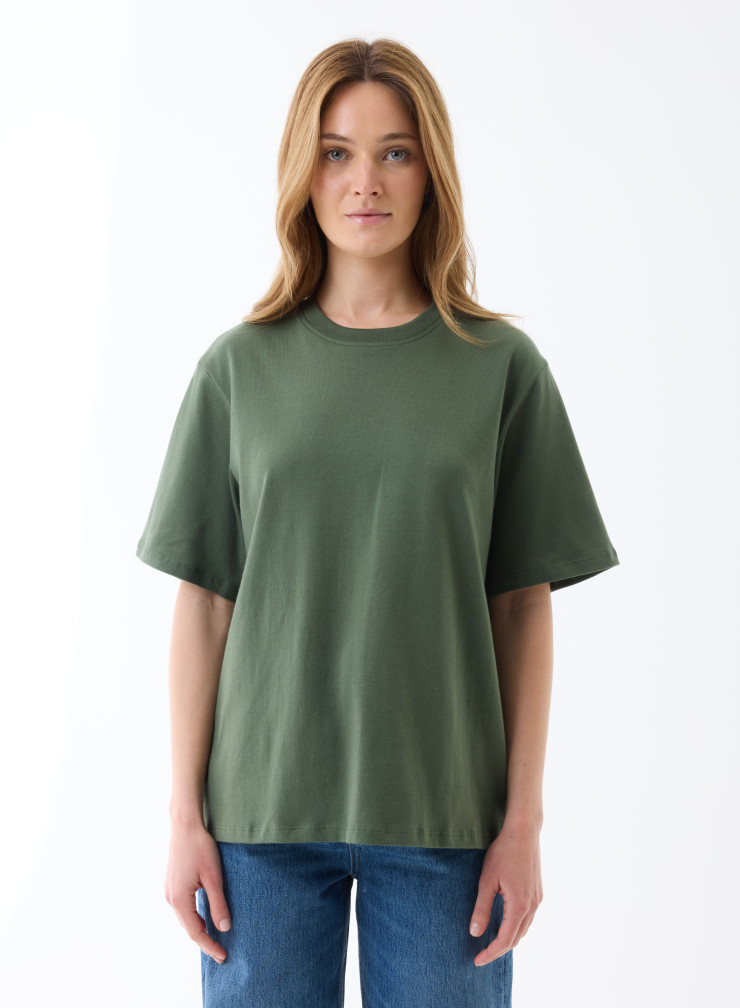 T-shirt short sleeves round neck in Organic Cotton / Modal