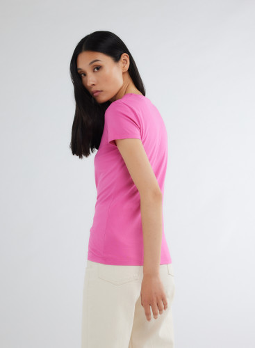 Short Sleeves Round neck T-shirt in Organic Cotton