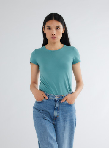 Short Sleeves Round neck T-shirt in Organic Cotton