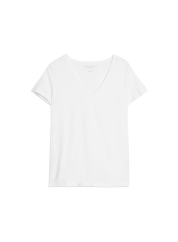 Julia T-shirt V-Ausschnitt  kurze Ärmel aus Deluxe-Baumwolle