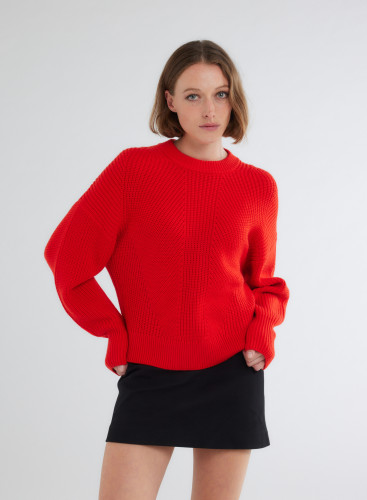 Long Sleeves Sweater Round neck in Merino Wool