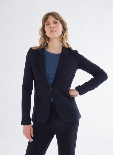 Diane 1-button jacket in Viscose / Elastane