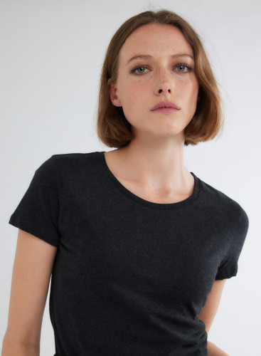 Short Sleeves Round neck T-shirt in Organic Cotton