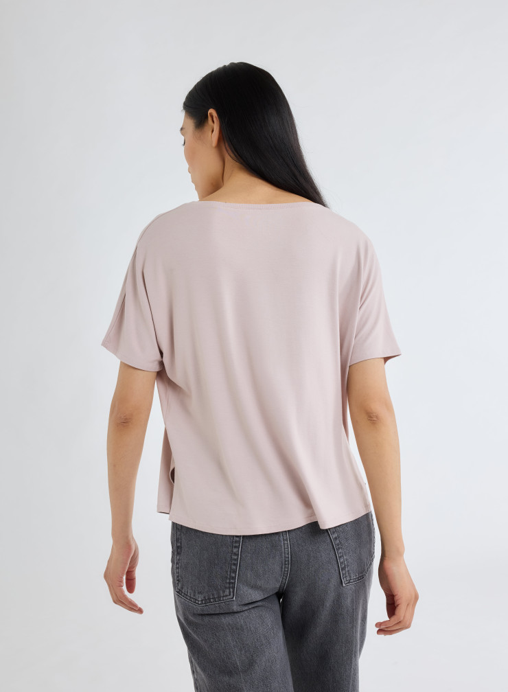 Short Sleeve T-shirt in Viscose / Elastane