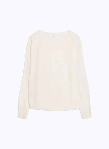 Long sleeves Round neck sweater in Cashmere