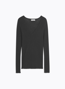 Pullovers Manches Longues Col Rond en Laine merinos