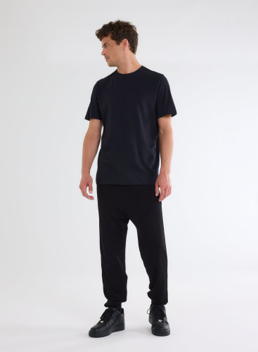 Cotton / Cashmere Short Sleeve Round Neck T-Shirt