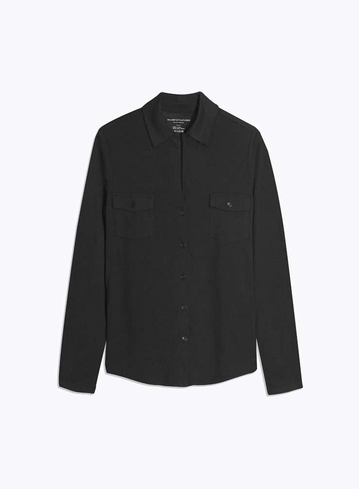 Long Sleeves Shirt in Lyocel / New wool