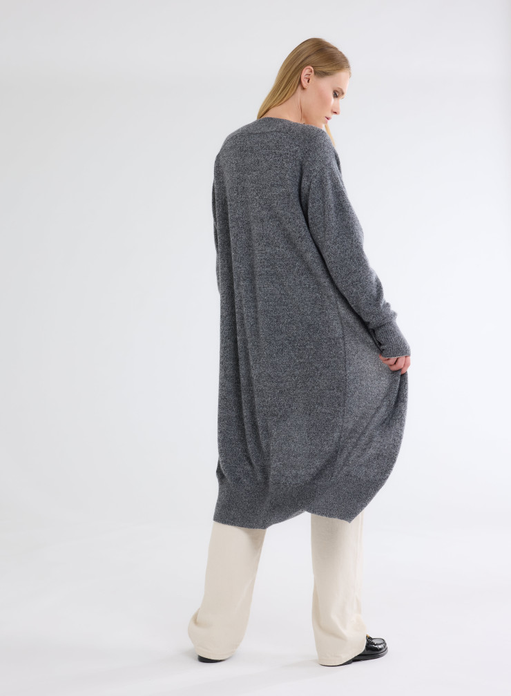 Long sleeves Cardigan V-neck in Cashmere