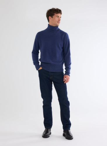 Long Sleeves Turtle neck Sweater in Cashmere