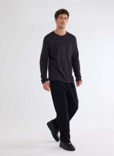 Cotton / Cashmere double-sided Long Sleeve T-shirt