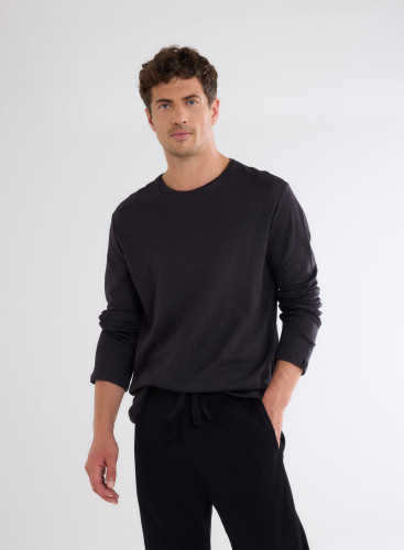 Cotton / Cashmere double-sided Long Sleeve T-shirt