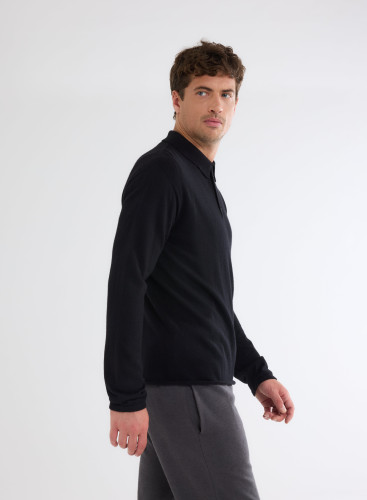 Long Sleeves Polo in Cashmere