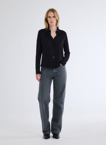 Ana Shirt 2 pockets in Viscose / Elastane