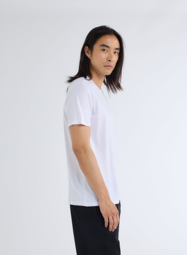 Lyocell / Organic Cotton Short Sleeve Round Neck T-Shirt