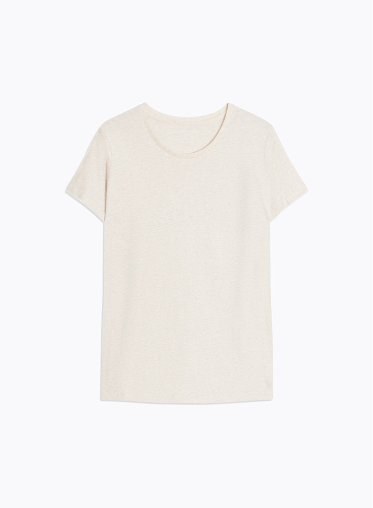 Short Sleeves Round neck T-shirt in Organic Cotton