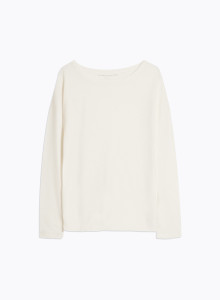 Long Sleeves Boat neck T-shirt in Cashmere