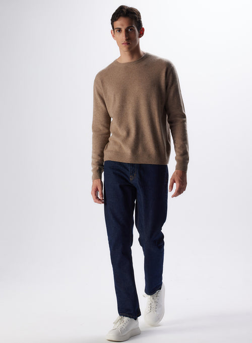 "Cashmere Long Sleeve Round Neck Pull" - MAJESTIC FILATURES