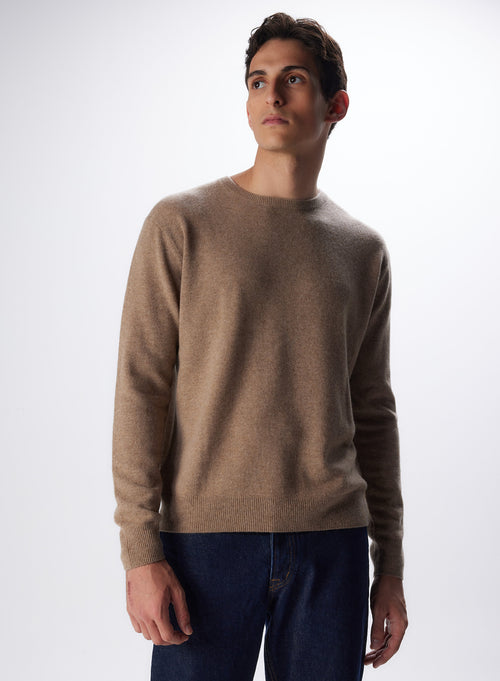 "Cashmere Long Sleeve Round Neck Pull" - MAJESTIC FILATURES