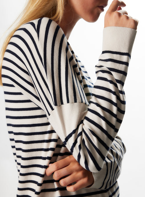 "Organic Cotton Sailor neck Pull" - MAJESTIC FILATURES