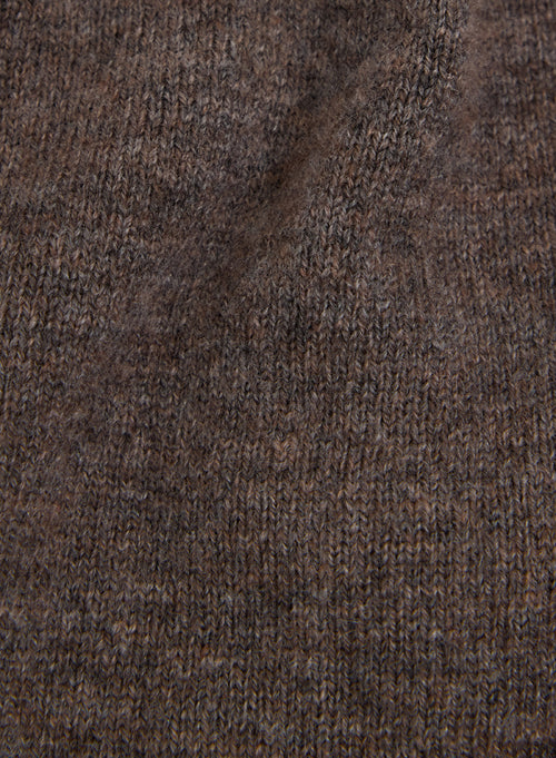 Brown Wool and Cashmere Short - MAJESTIC FILATURES