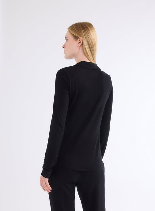 "Anna 2 pocket shirt in Vicose / Elastane" - MAJESTIC FILATURES