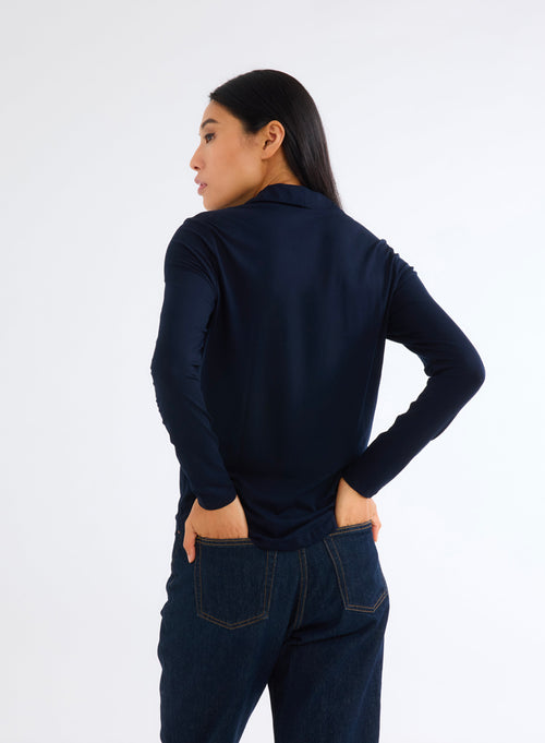 "Anna 2 pocket shirt in Vicose / Elastane" - MAJESTIC FILATURES