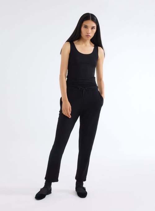 "Abby Viscose / Elastane U-Neck Tank Top with bourdon stitch" - MAJESTIC FILATURES