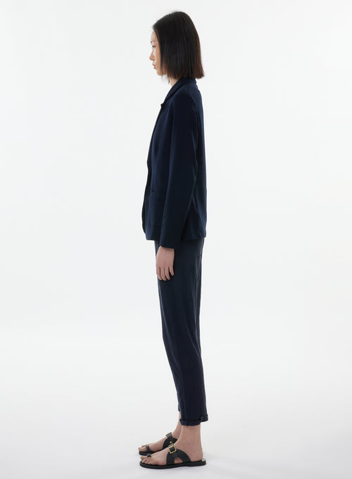 "Diane 1-button jacket in Viscose / Elastane" - MAJESTIC FILATURES