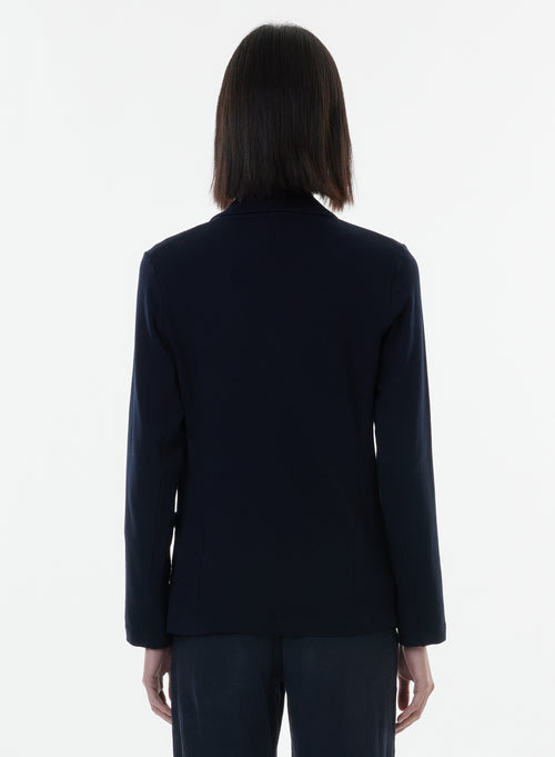 "Diane 1-button jacket in Viscose / Elastane" - MAJESTIC FILATURES