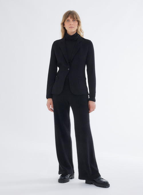 "Diane 1-button jacket in Viscose / Elastane" - MAJESTIC FILATURES