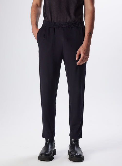 Pantalon Marine en Viscose / Elasthanne - MAJESTIC FILATURES