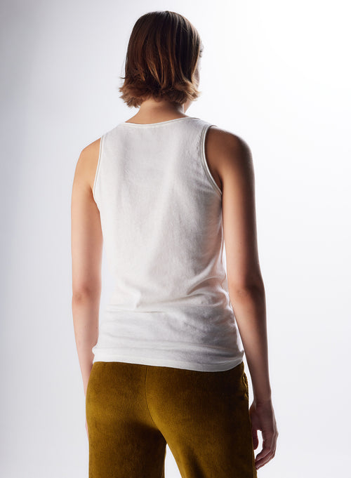 "Cotton / Cashmere Tank top" - MAJESTIC FILATURES