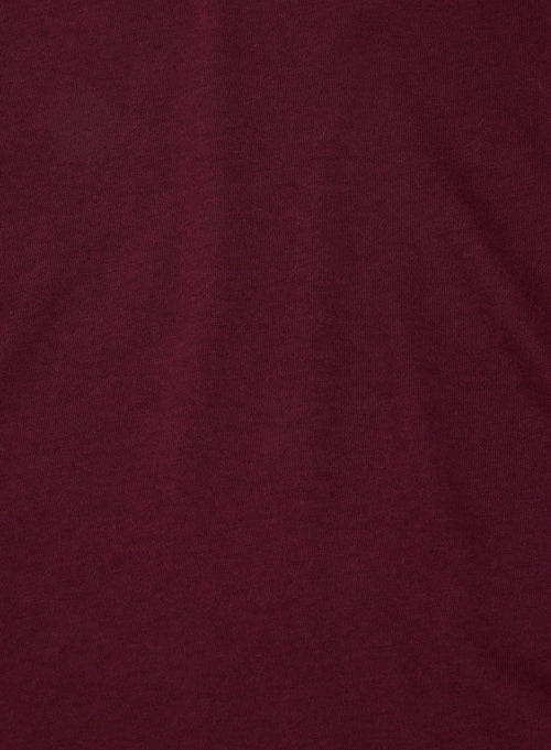 Burgundy cotton and cashmere high-neck tank top - MAJESTIC FILATURES