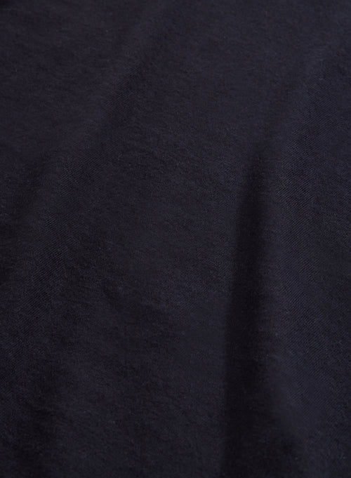 "Cotton / Cashmere V-Neck Long Sleeve T-Shirt" - MAJESTIC FILATURES