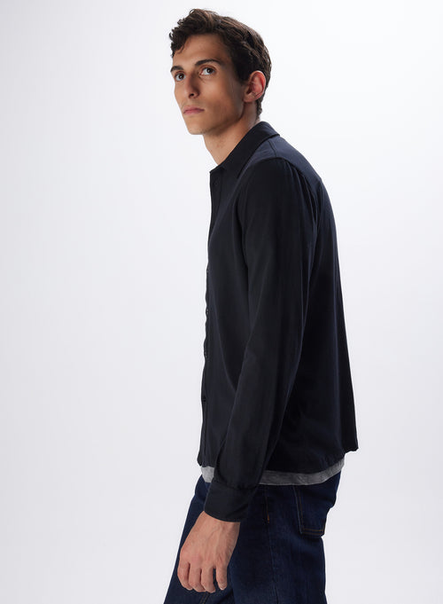 "Deluxe Cotton Long sleeve Shirt" - MAJESTIC FILATURES