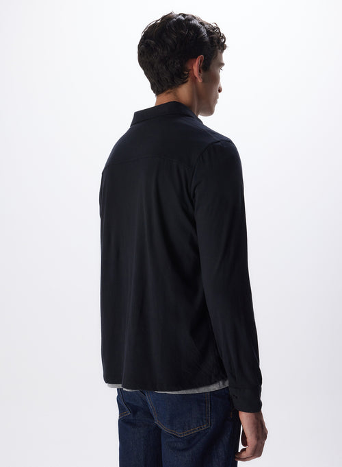 "Deluxe Cotton Long sleeve Shirt" - MAJESTIC FILATURES