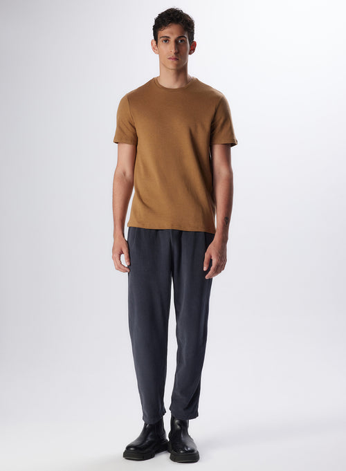 "Cotton / Cashmere double-sided Short Sleeve T-shirt" - MAJESTIC FILATURES