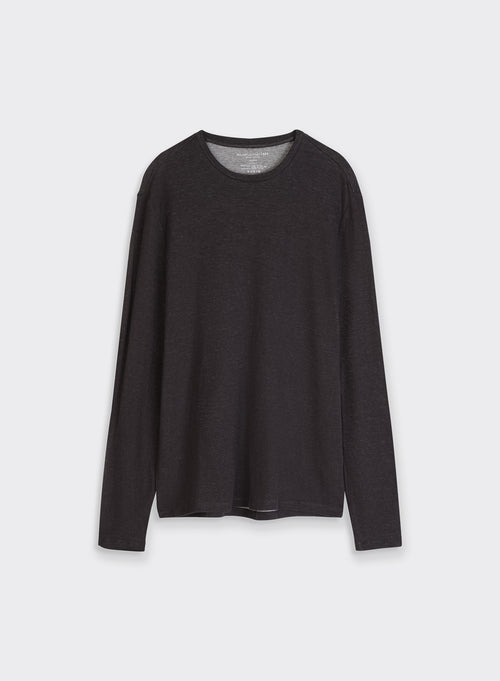 "Cotton / Cashmere double-sided Long Sleeve T-shirt" - MAJESTIC FILATURES