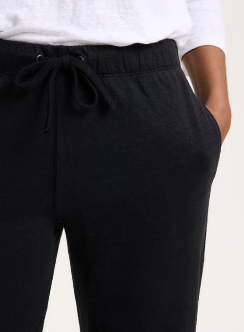 Black Linen Pants - MAJESTIC FILATURES