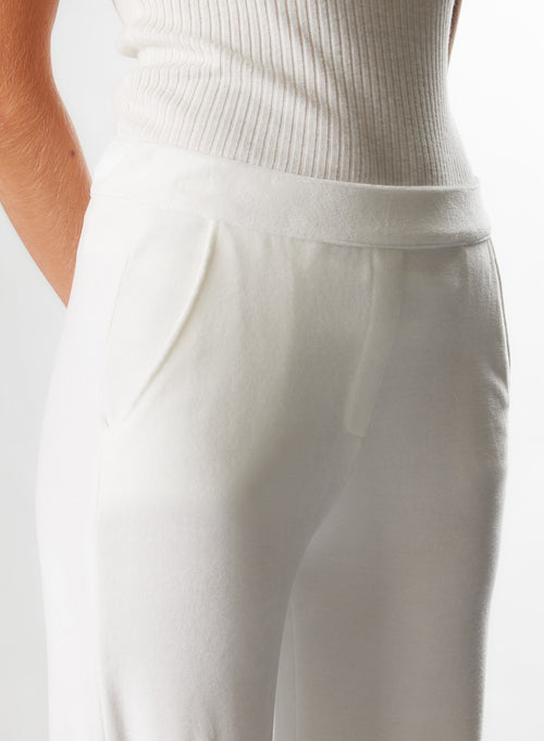 Pantalon Milk en Coton / Modal / Elasthanne - MAJESTIC FILATURES