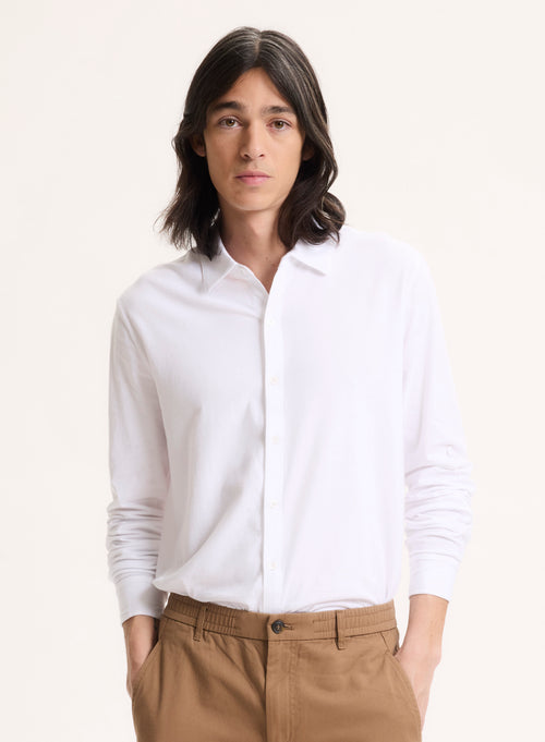 Chemise Blanche Manches Longues - MAJESTIC FILATURES