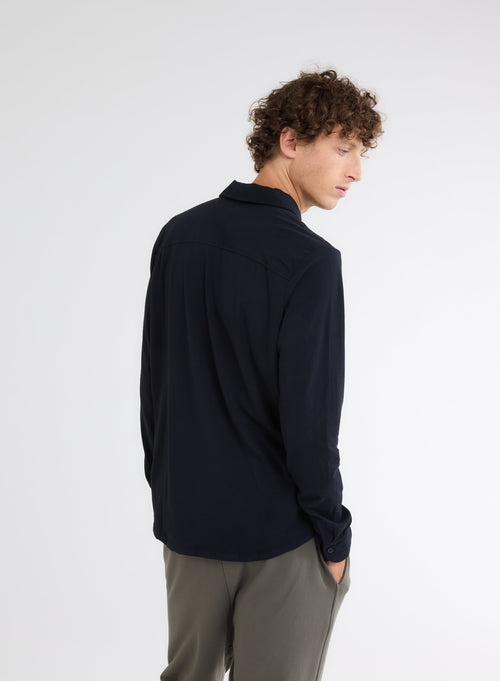 "Organic Cotton Long Sleeves Herman Shirt" - MAJESTIC FILATURES