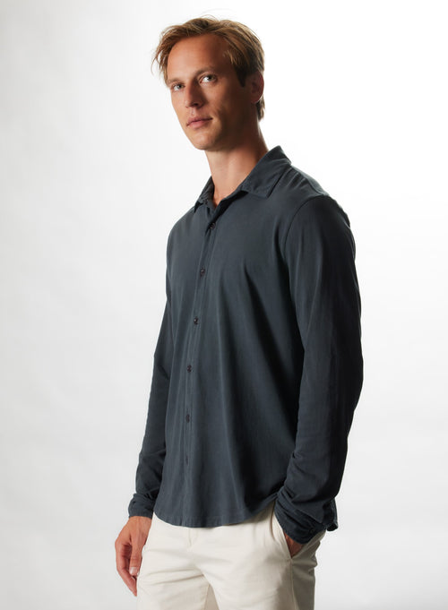 "Organic Cotton Artisanal Deying Herman Shirt" - MAJESTIC FILATURES