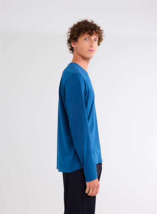 "Man - Henry hand dyed round neck t-shirt" - MAJESTIC FILATURES