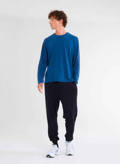 "Man - Henry hand dyed round neck t-shirt" - MAJESTIC FILATURES